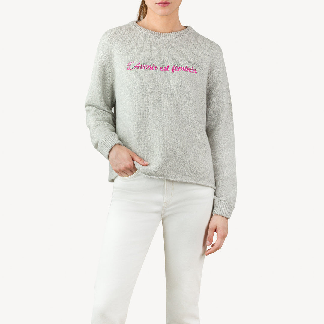 トップス Matin Avenir Sweater Gray Luis 6430 men's sweater - Light Grey Melange - Buy online at